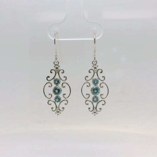 Silver Topaz Earrings