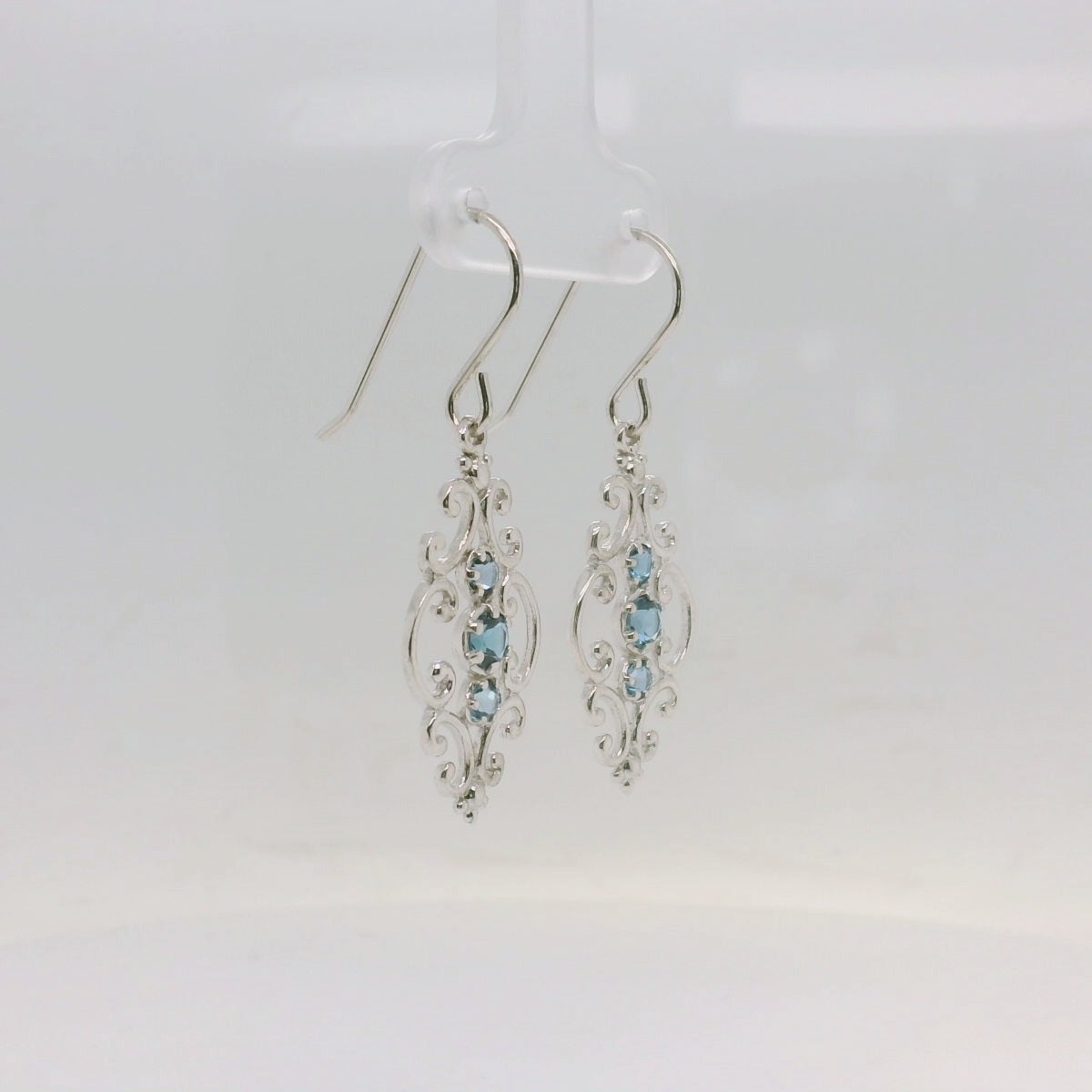 Silver Topaz Earrings