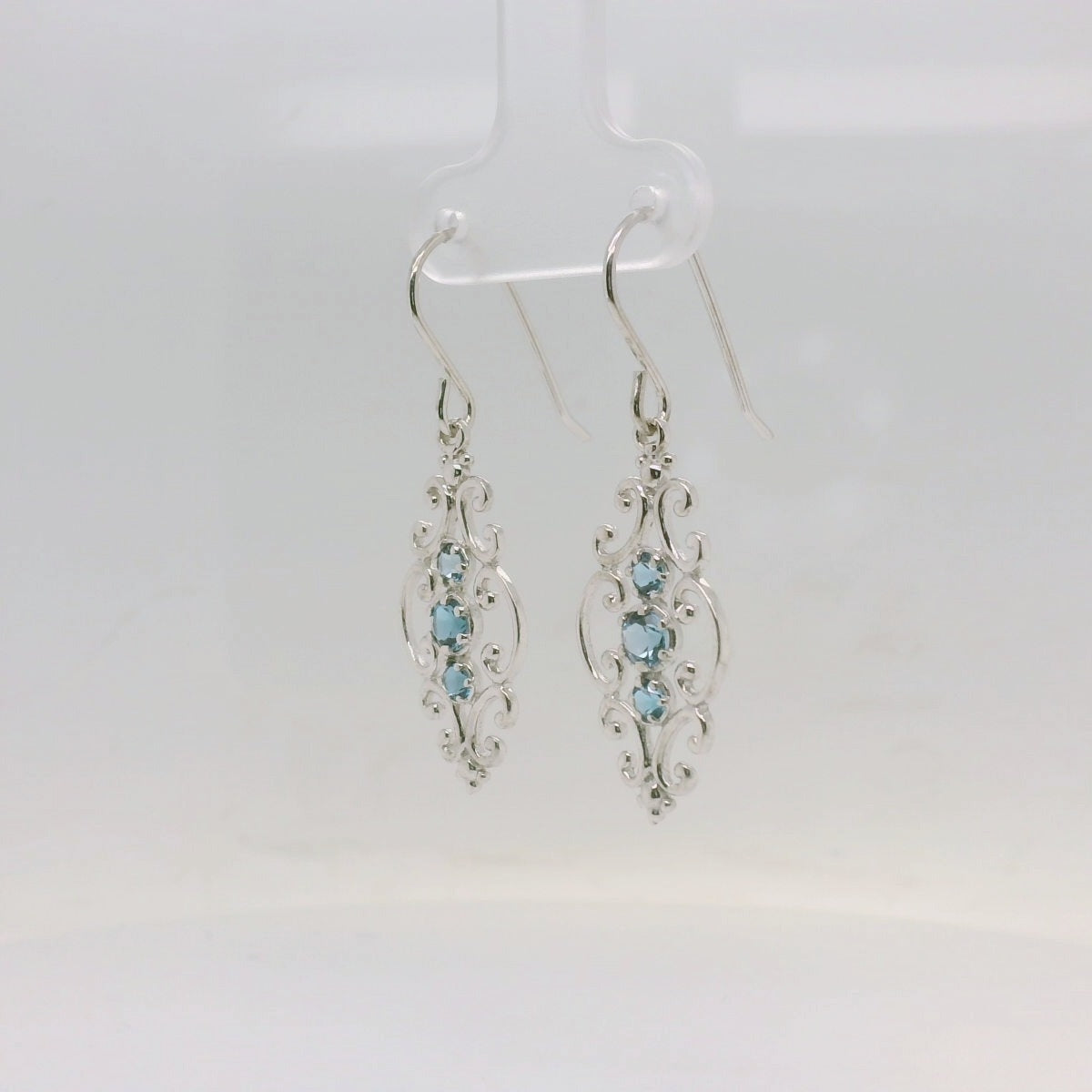 Silver Topaz Earrings