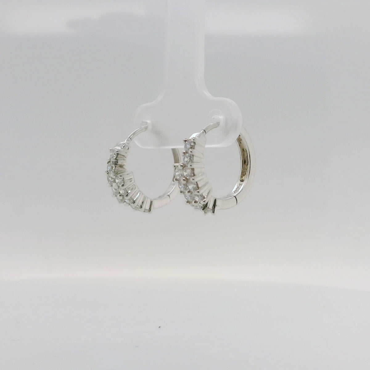 Crossover Huggie Earrings