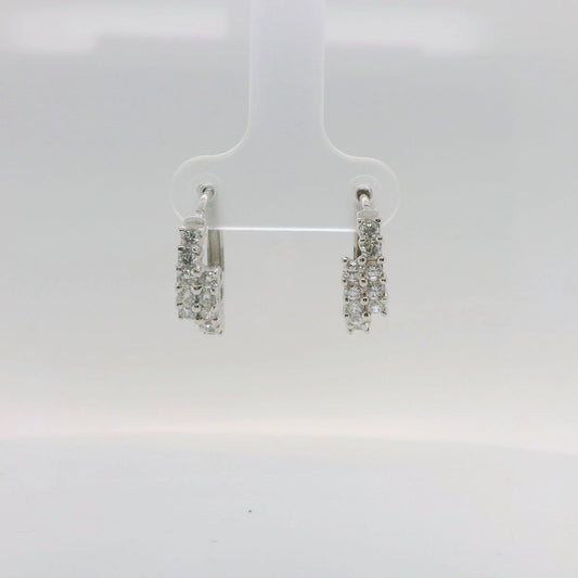 Crossover Huggie Earrings