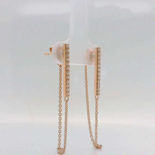 Bar Chain Drop Earrings