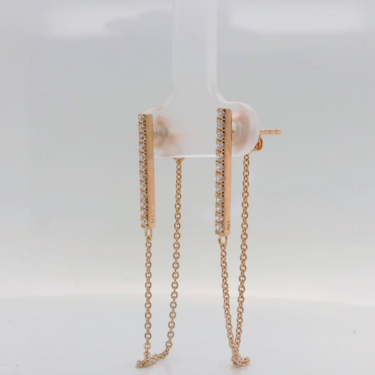 Bar Chain Drop Earrings