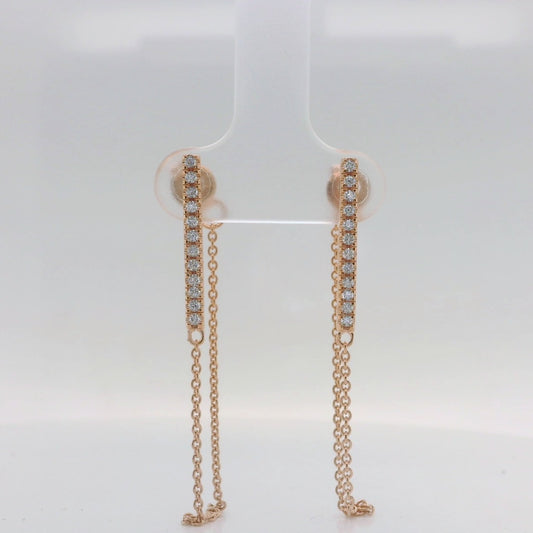 Bar Chain Drop Earrings