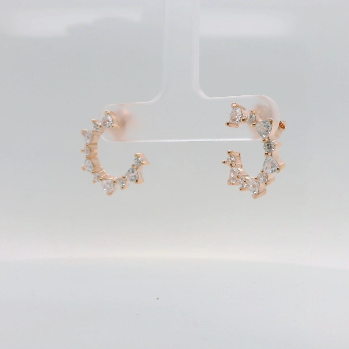 Rose Open Circle Studs