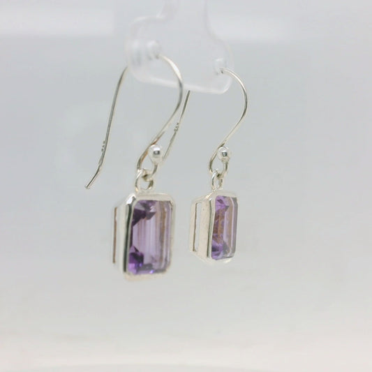 Rectangle Amethyst Drops