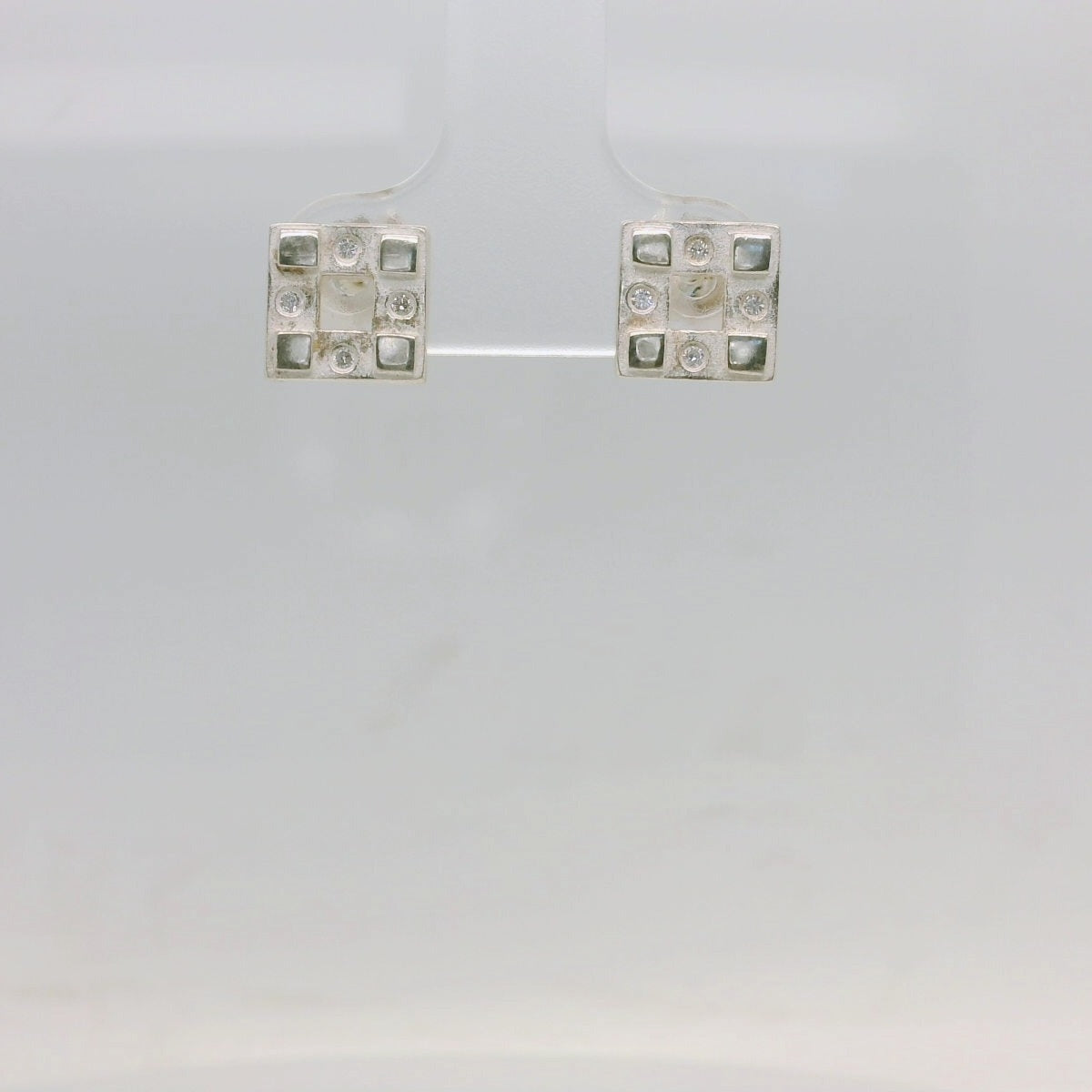 Square Diamond Studs