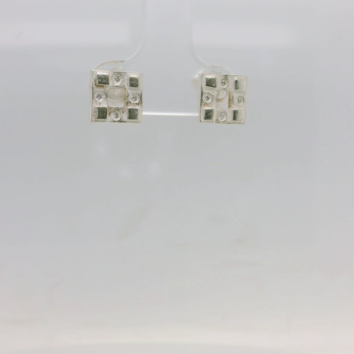 Square Diamond Studs