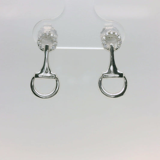 CZ Bridal Bit Earrings