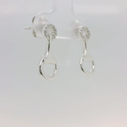 CZ Bridal Bit Earrings