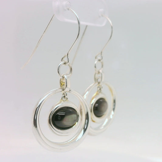 Circle MOP Earrings