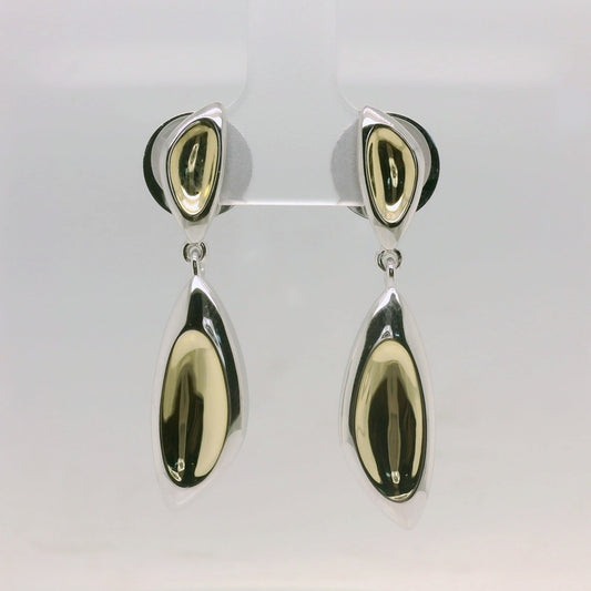 Two-Tone Odd Bod Drop Earrings