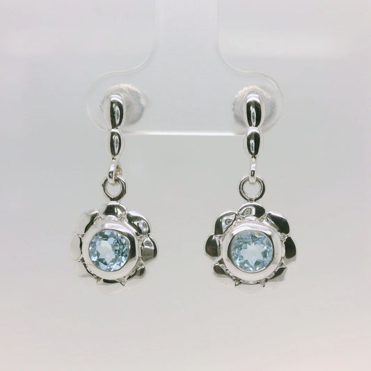 Topaz Flower Earrings