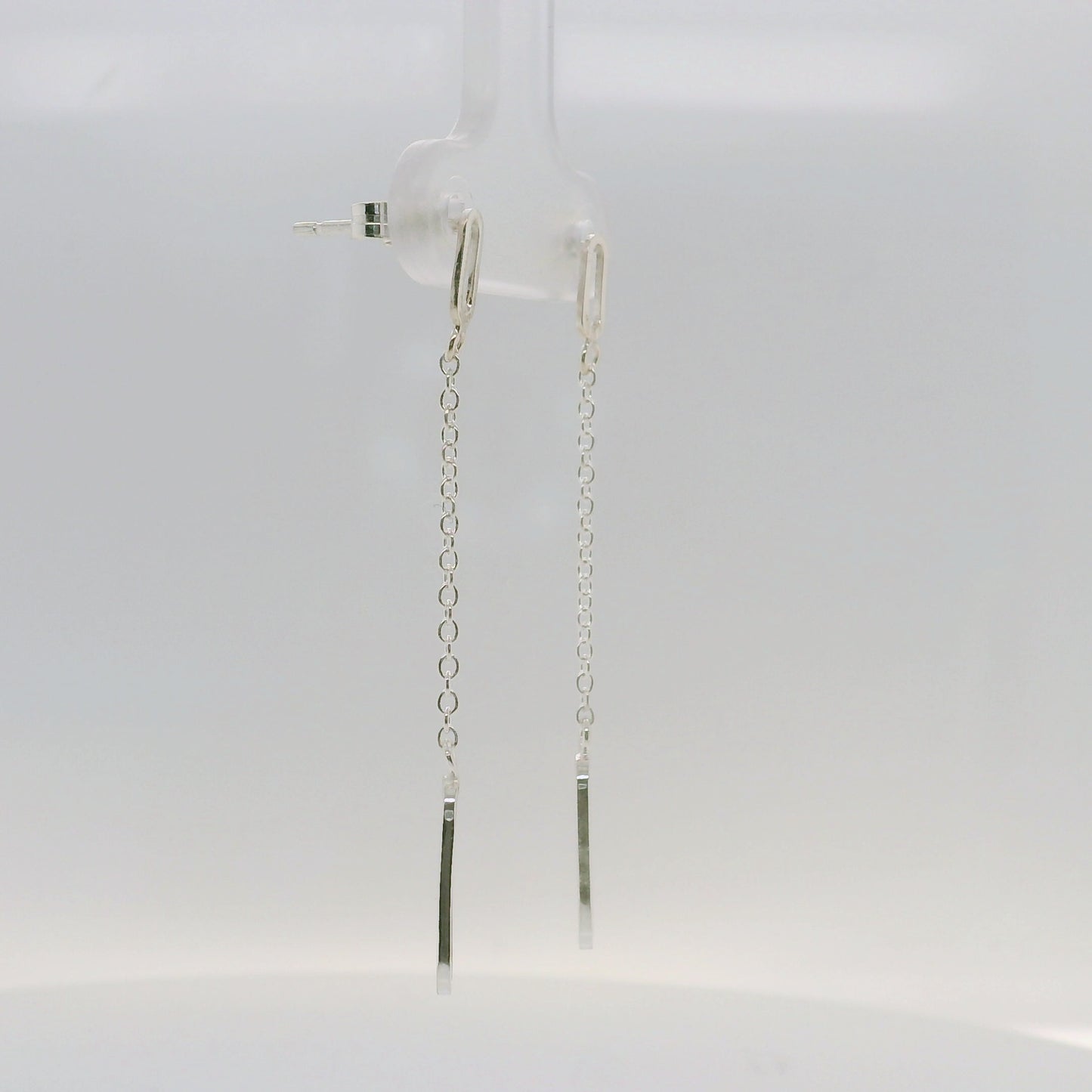 Oval Chain Drop Earrings