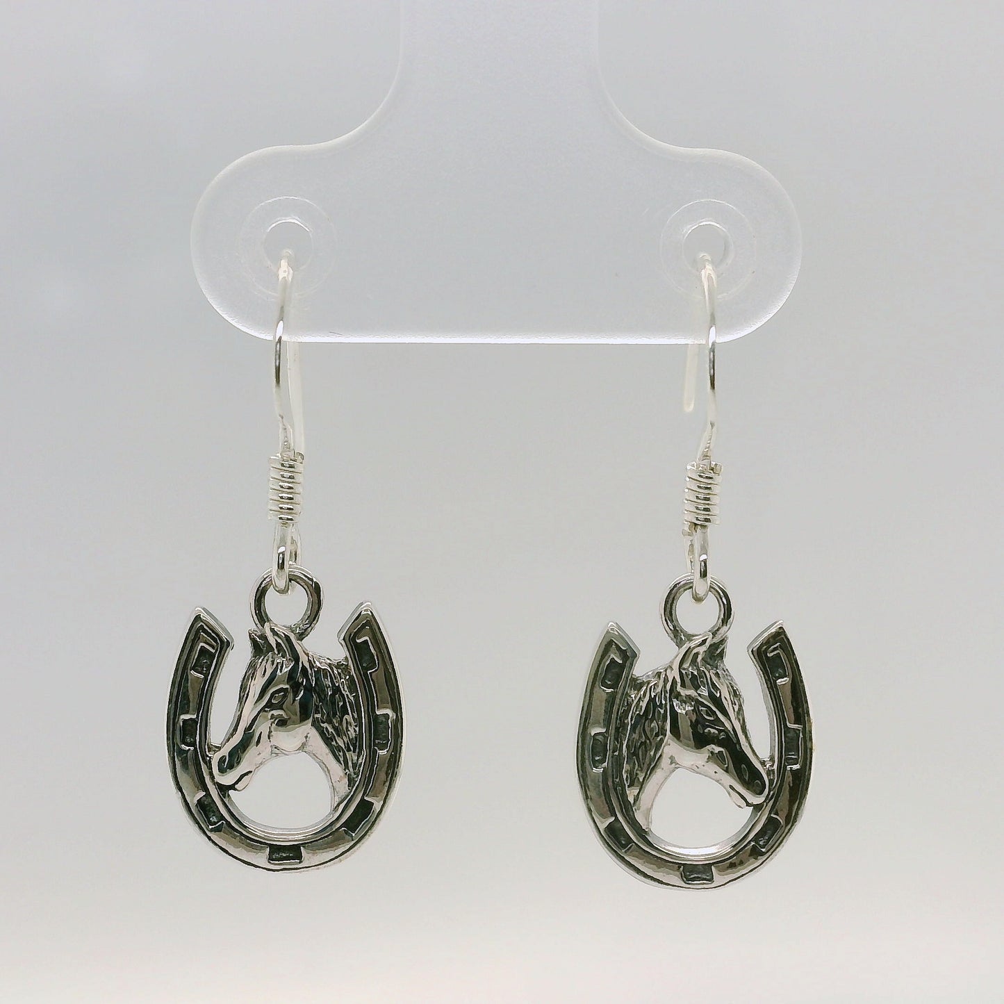 Horseshoe - Horsehead Drop Earrings