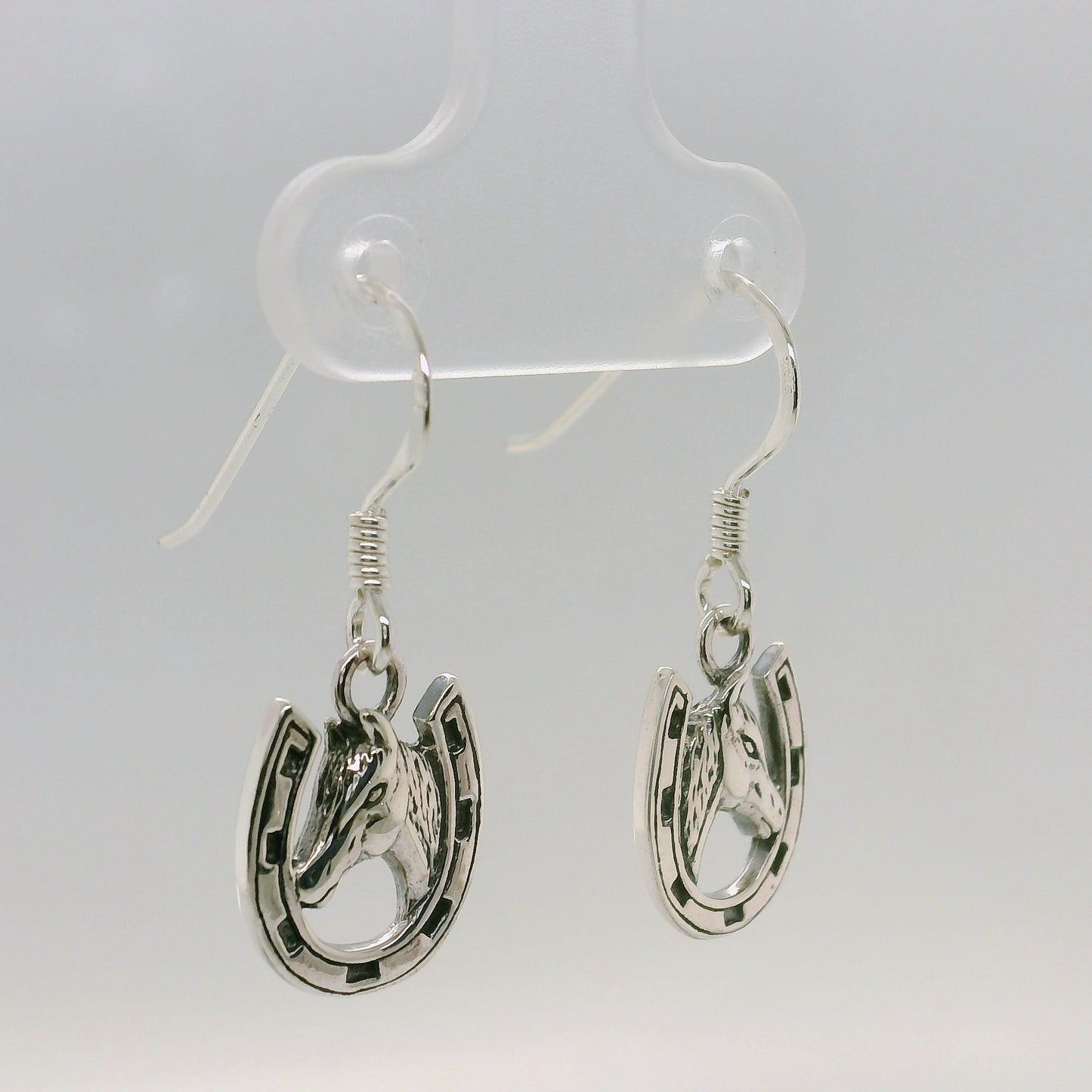 Horseshoe - Horsehead Drop Earrings