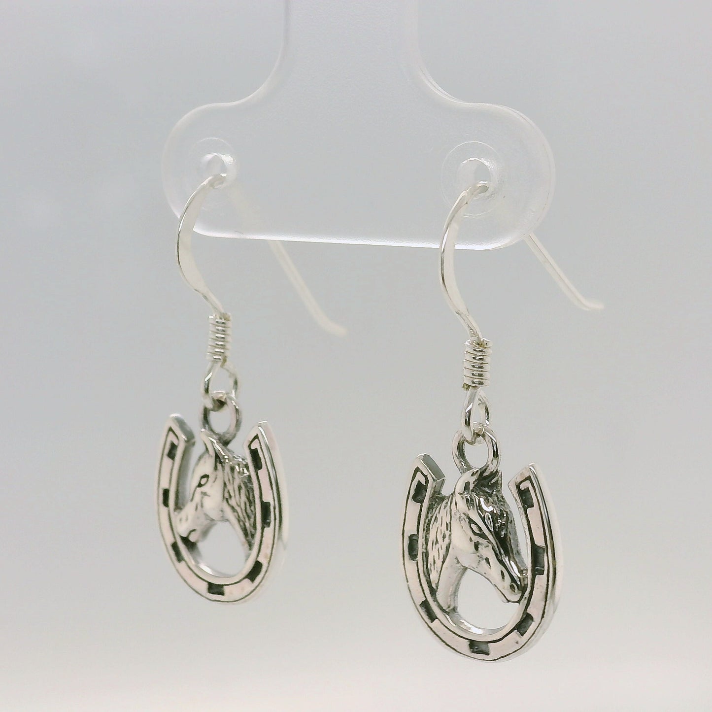Horseshoe - Horsehead Drop Earrings
