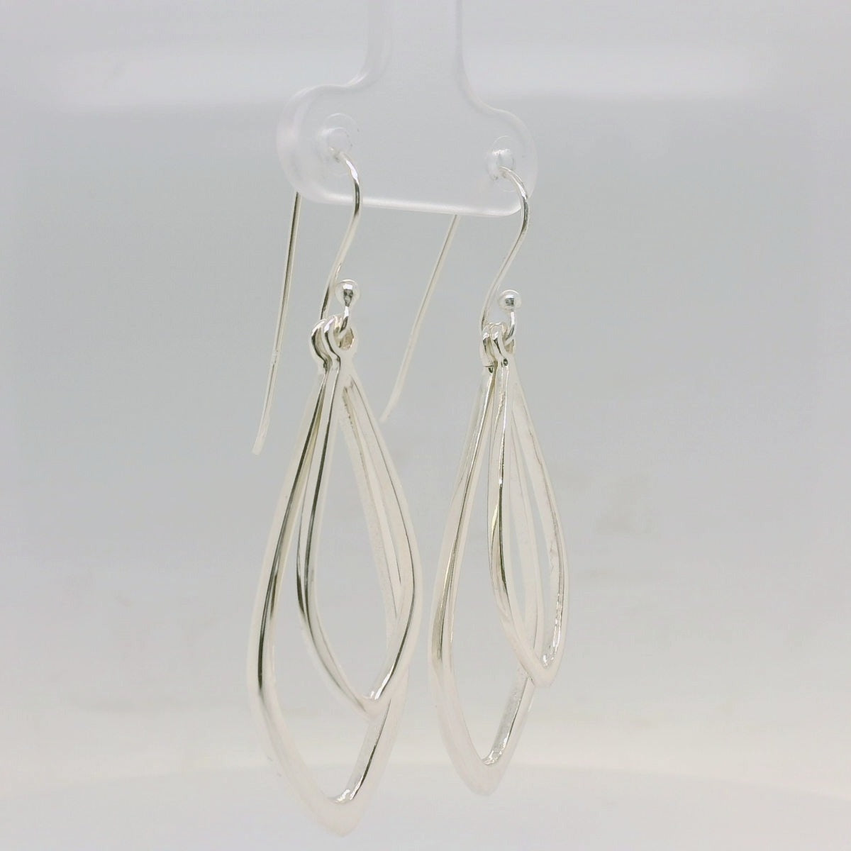 Double Leaf Drop Earrings