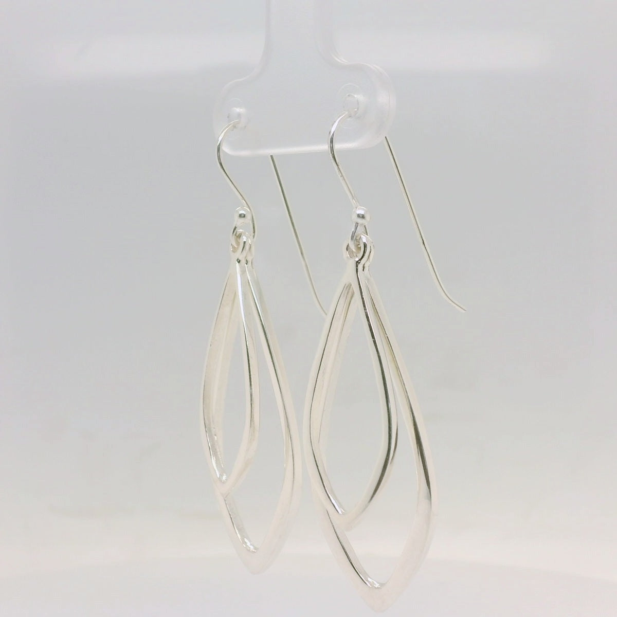 Double Leaf Drop Earrings