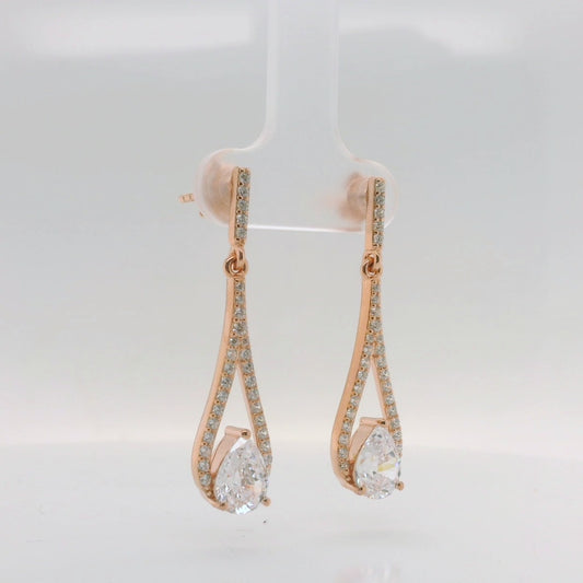 Rose Teardrop Earring