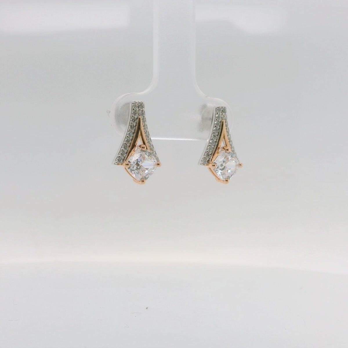 Two-Tone V Shaped Studs