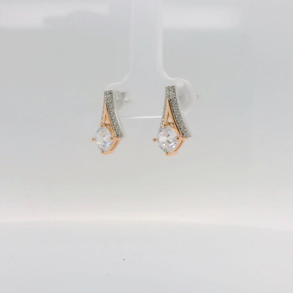 Two-Tone V Shaped Studs