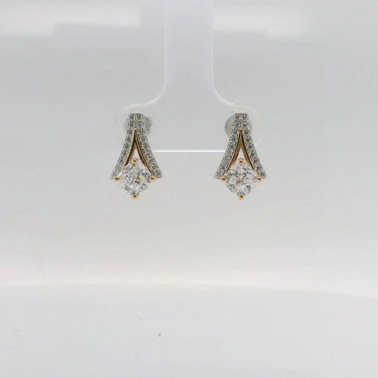 Two-Tone V Shaped Studs