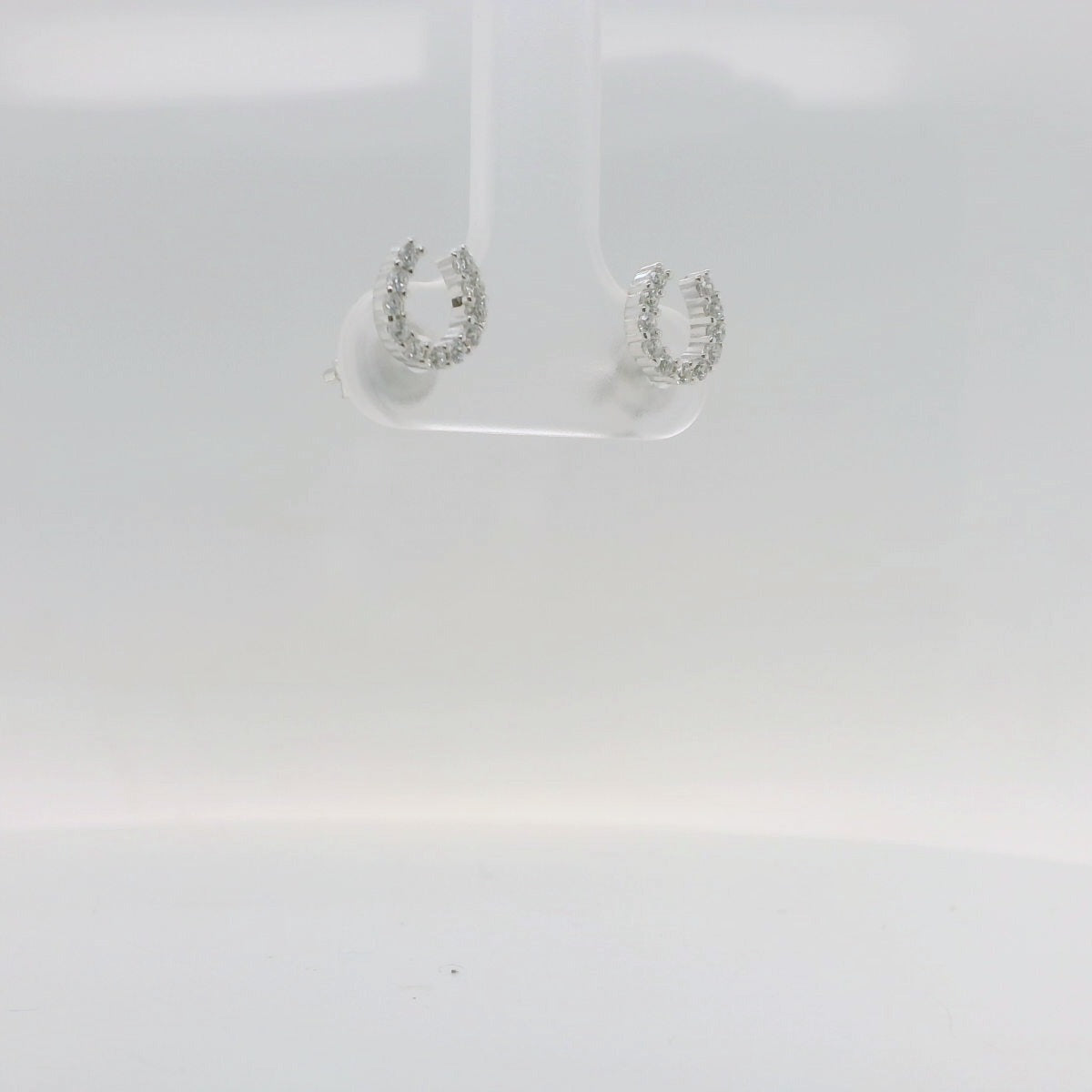 Small CZ Horseshoe Studs