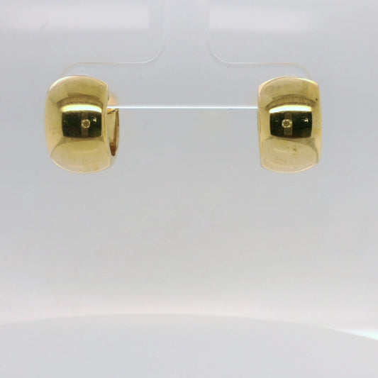 Yellow Fresh Face Huggie Earrings