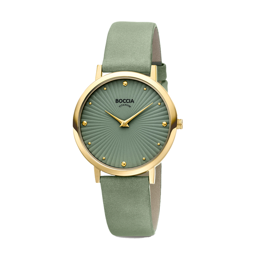 BOCCIA Ladies Sage Green Watch
