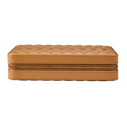Wolf Lauren Large Zip Case - Caramel