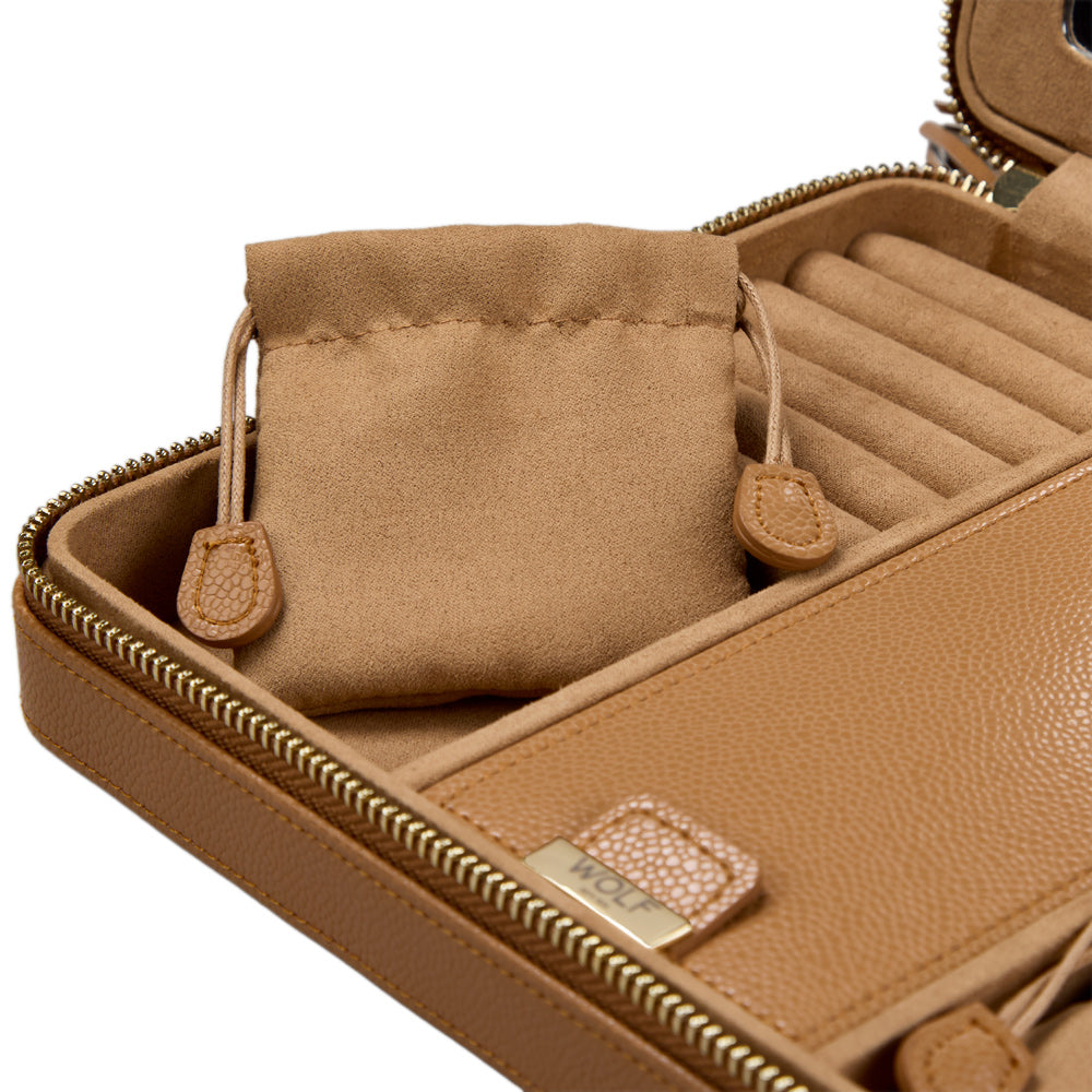 Wolf Lauren Large Zip Case - Caramel