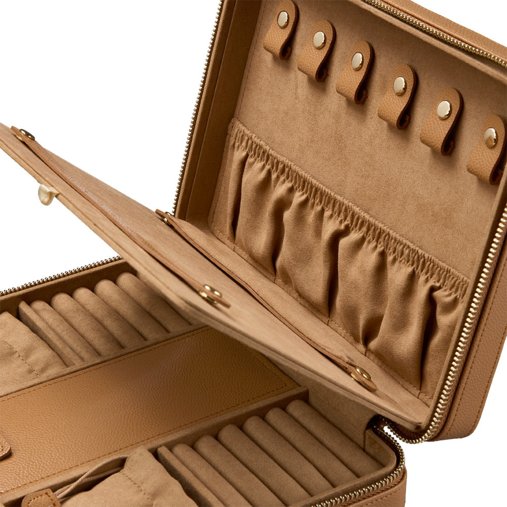 Wolf Lauren Large Zip Case - Caramel