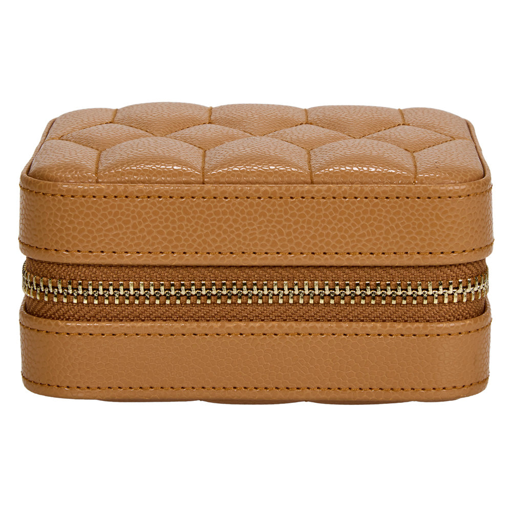 Wolf Lauren Zip Travel Case - Caramel