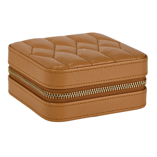 Wolf Lauren Zip Travel Case - Caramel