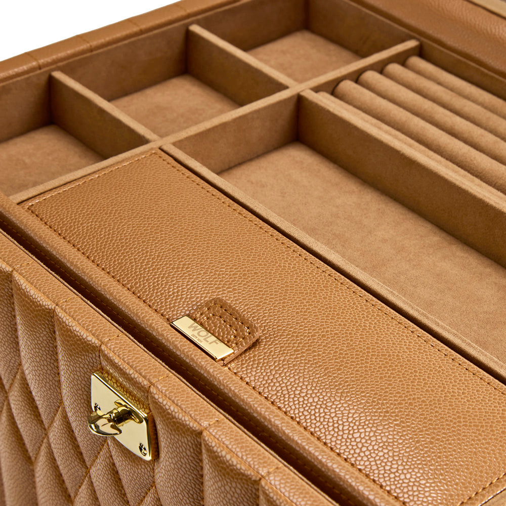 Wolf Lauren Large Jewellery Box - Caramel