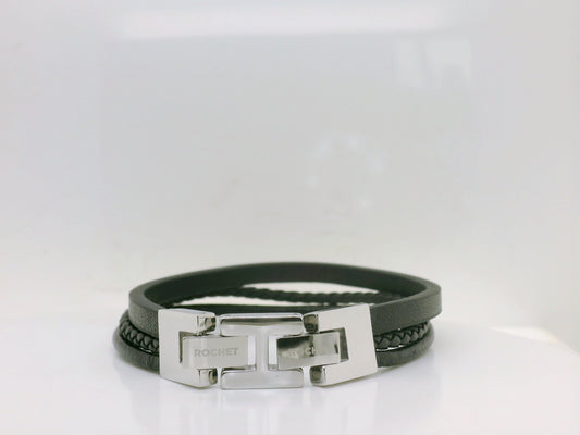 Triple Strand Leather Bracelet