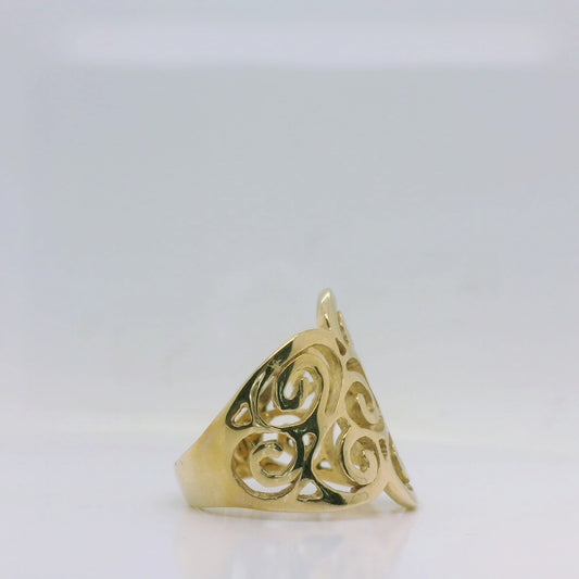 Cut Out Scroll Ring