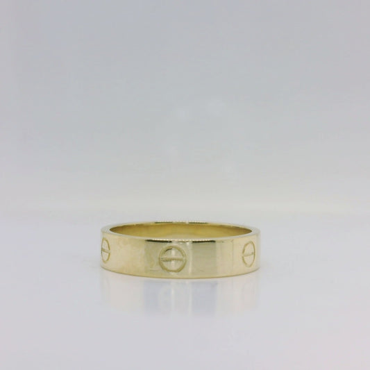 Gold Lock Ring