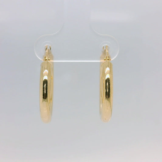 Gold Hollow Hoops