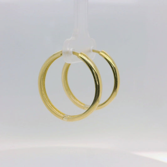 Gold Hinged Hoop