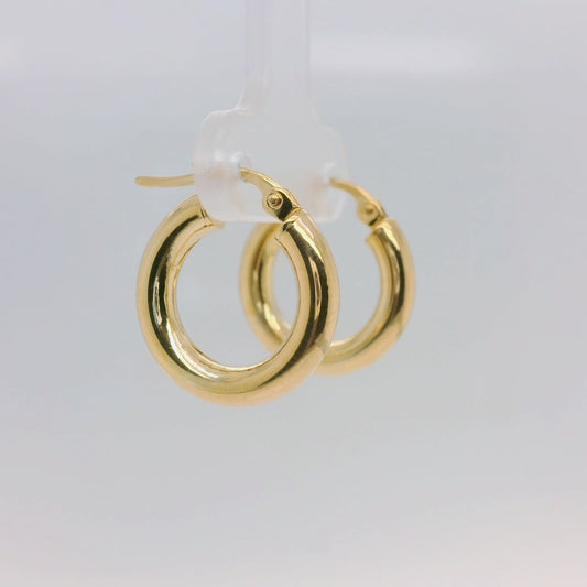 Gold Hollow Tube Hoop