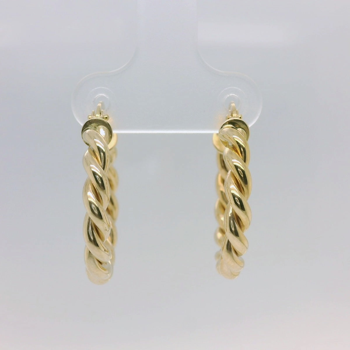 Gold Twisted Hoops