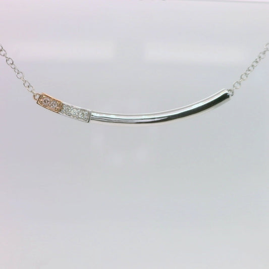 Two-Tone Bar Necklace