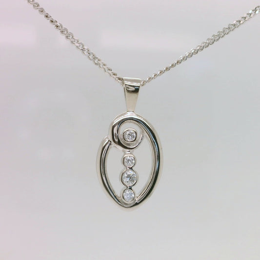 4 Diamond Pendant