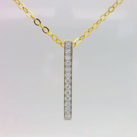 Diamond Bar Pendant