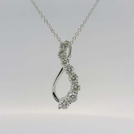 Lab Diamond Figure 8 Necklace