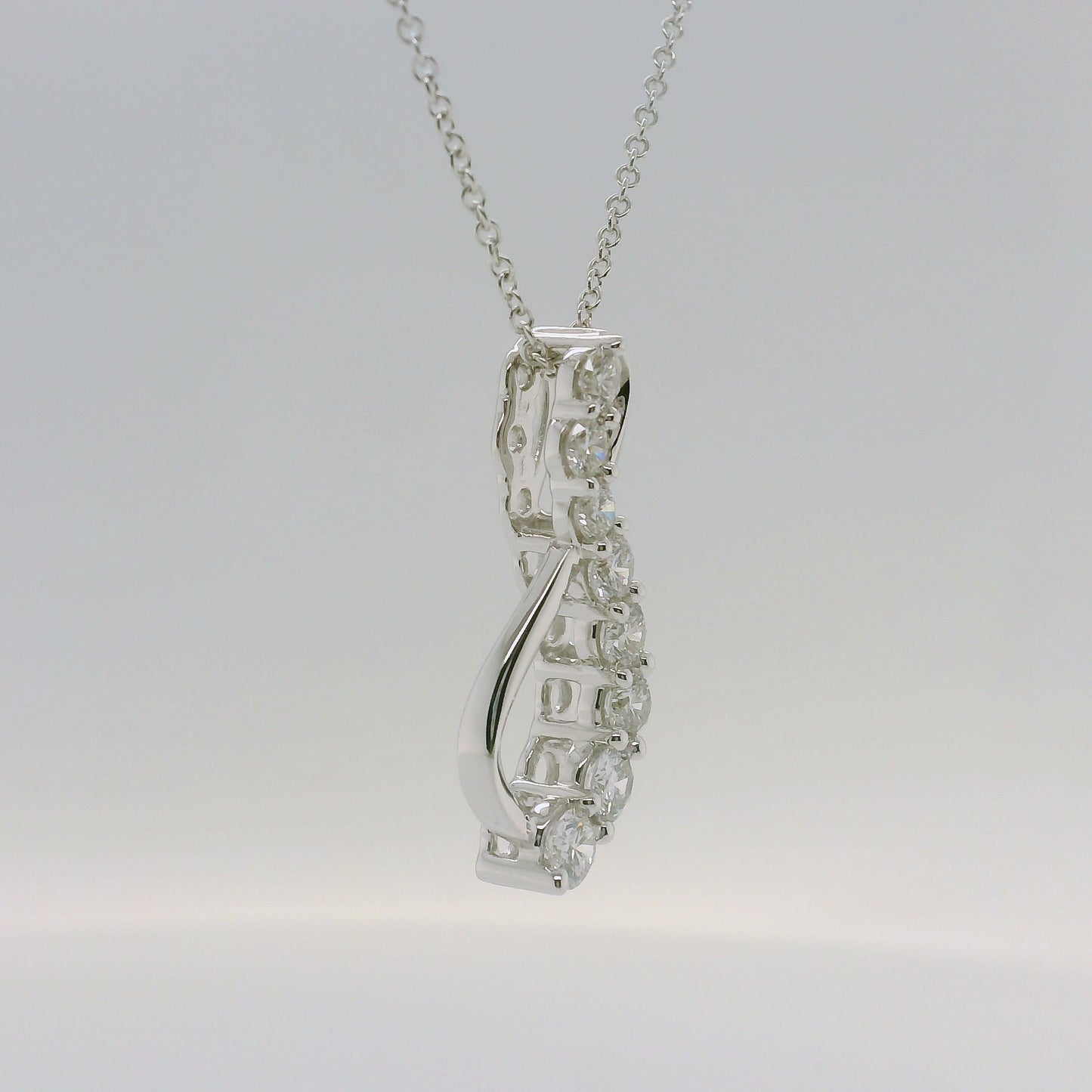 Lab Diamond Figure 8 Necklace