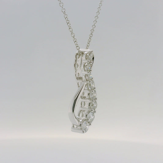Lab Diamond Figure 8 Necklace