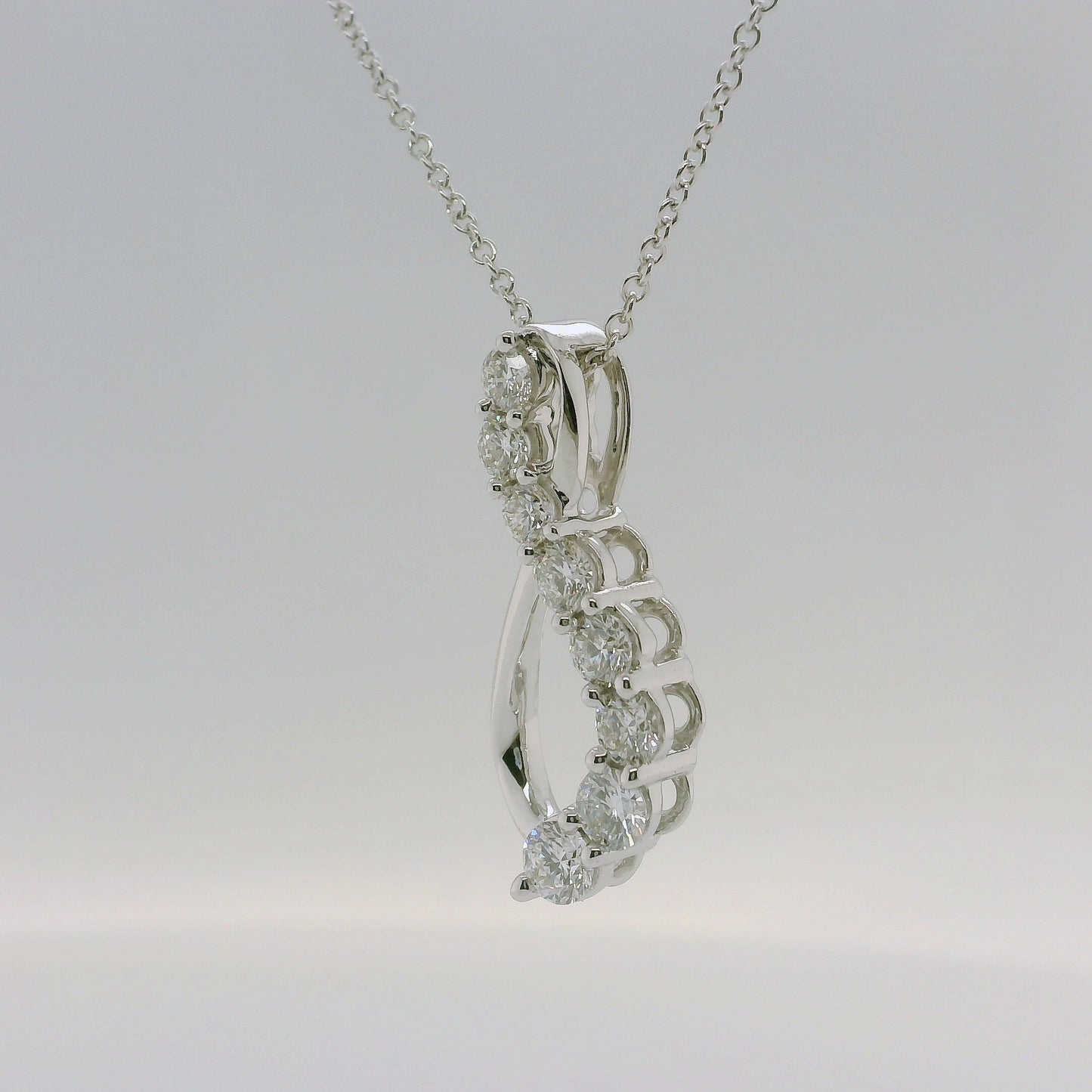 Lab Diamond Figure 8 Necklace